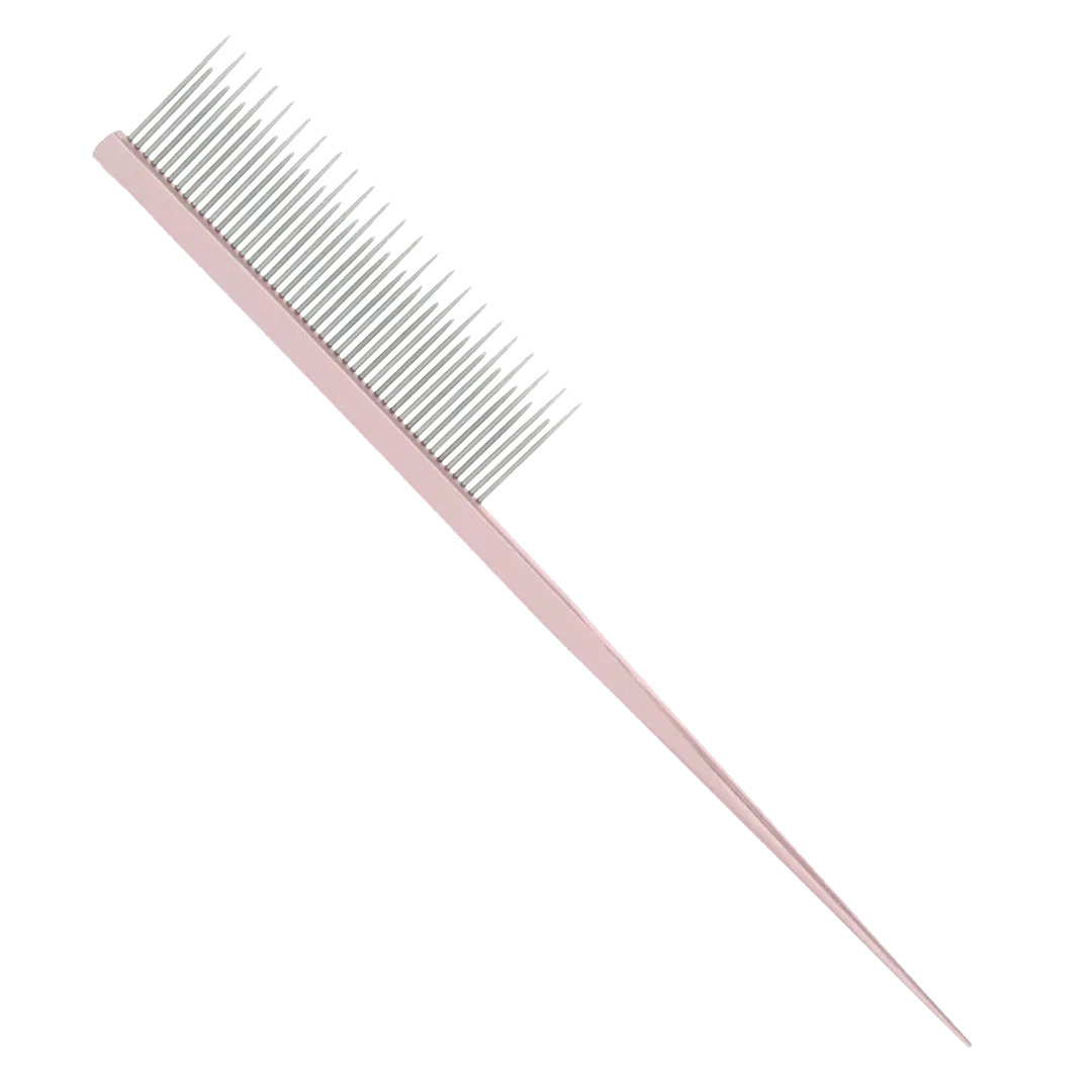 7" Pink Rat Tail Dematting Comb by PetStore.Direct