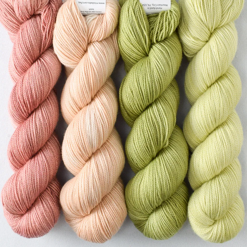 Abiquiu, Lacewing, Muslin, Snakehead - Yummy 2-Ply Quartet