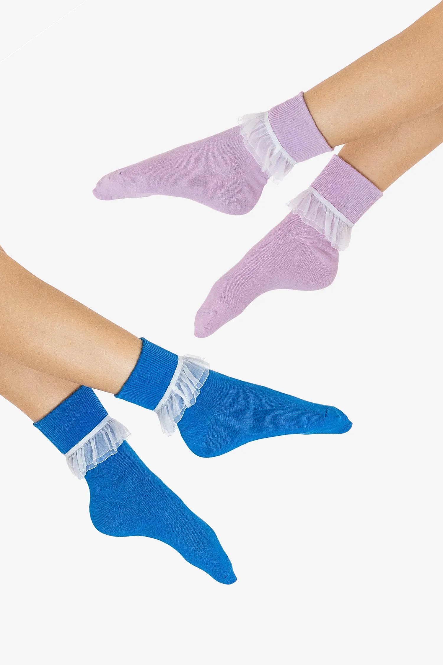 AKLSOCK-L2 - 2-Pack Girly Lace Ankle Sock