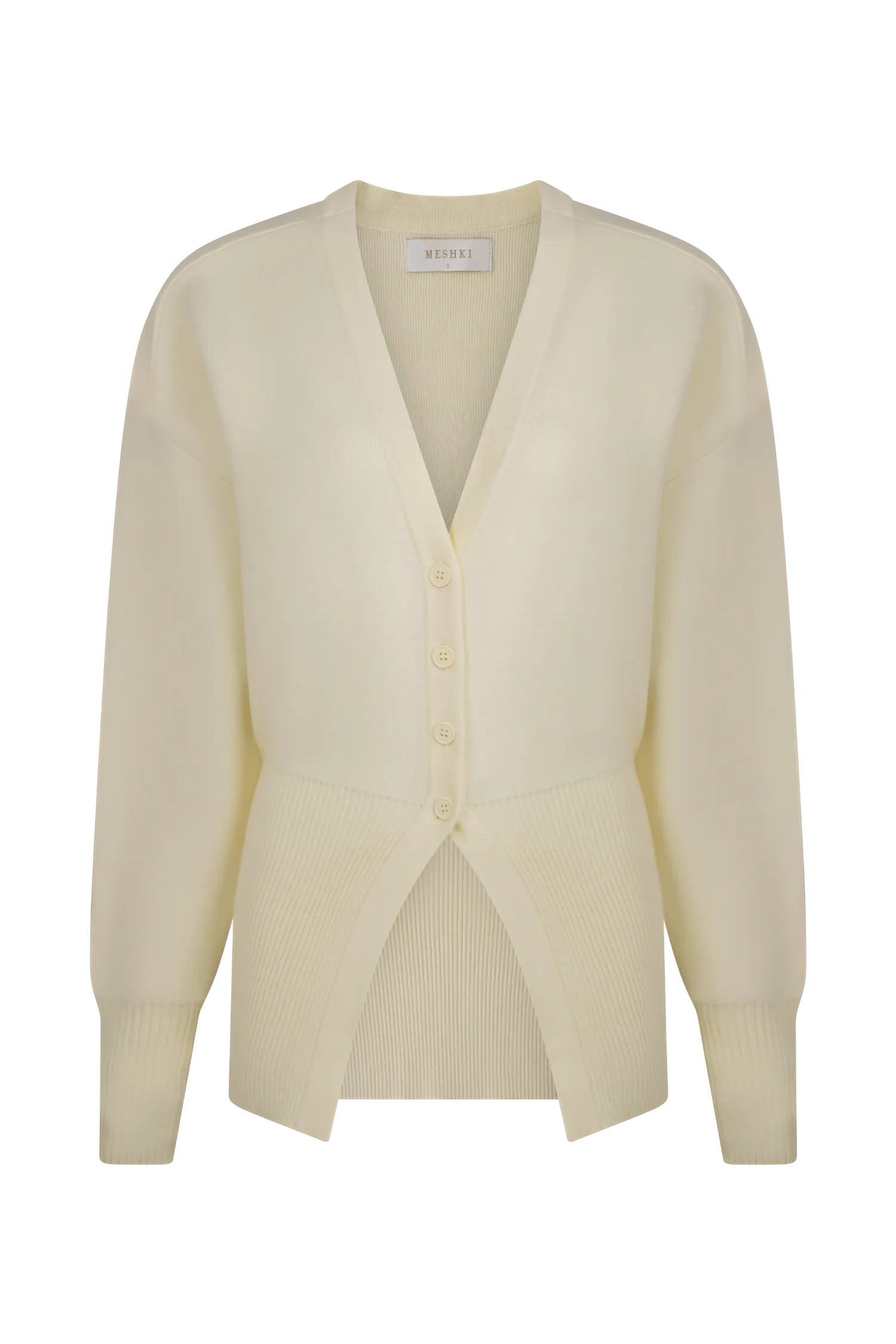 Alexia Buttoned Oversized Cardigan - Ivory