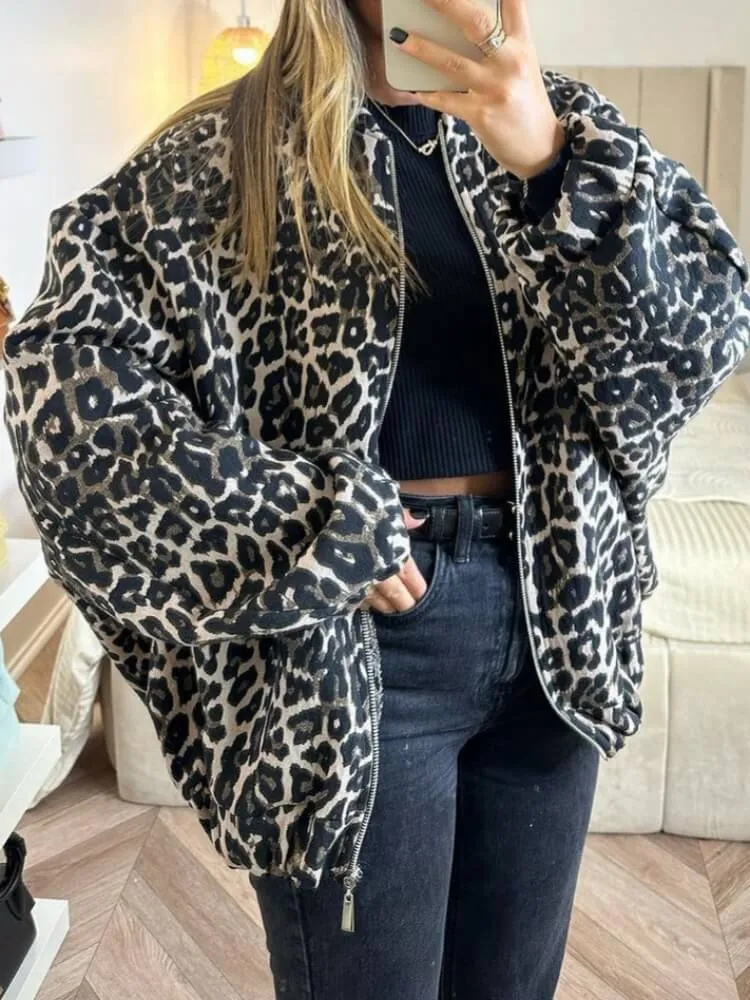 Animal Print Casual Jacket