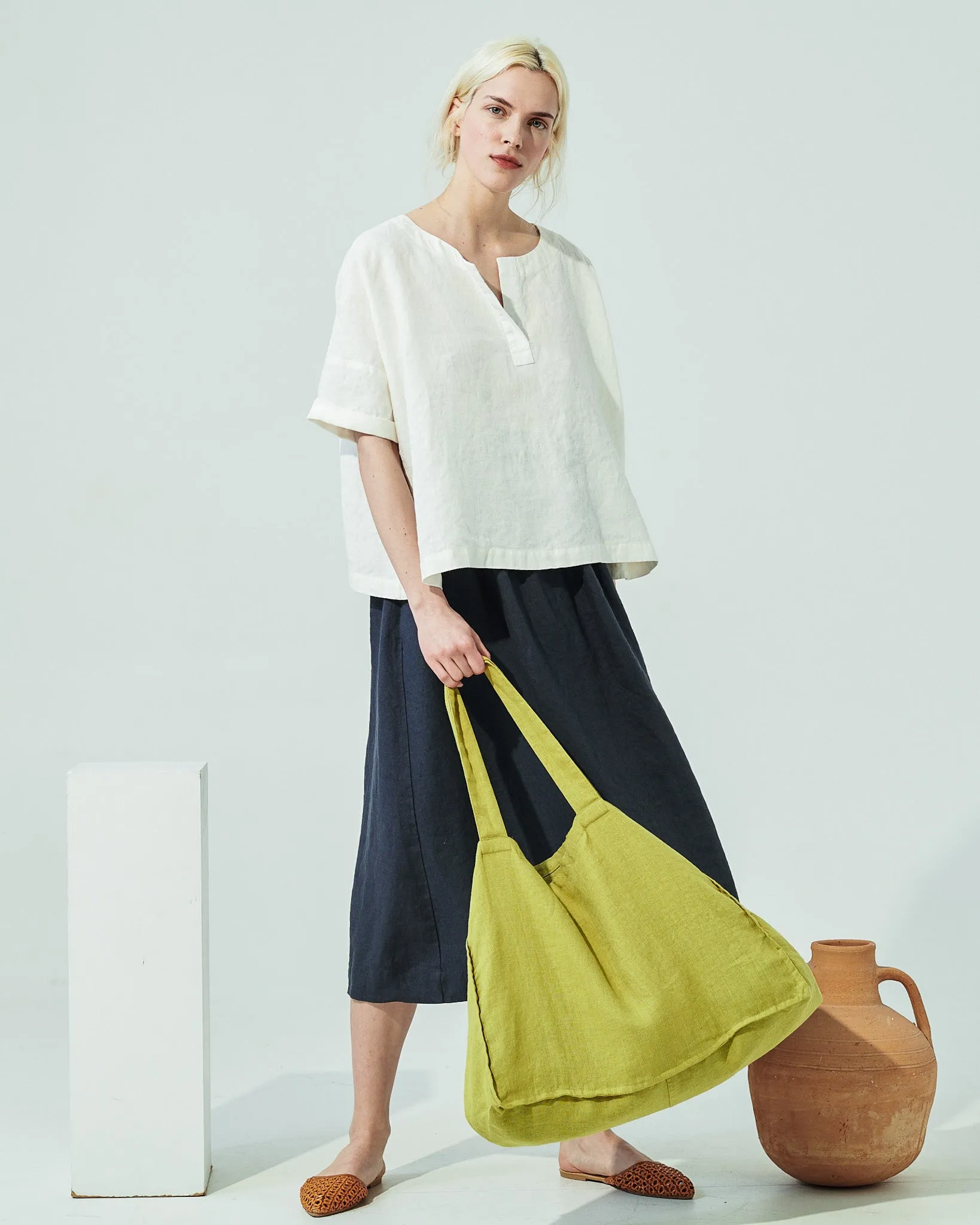 AURORA oversized linen top (SS24)