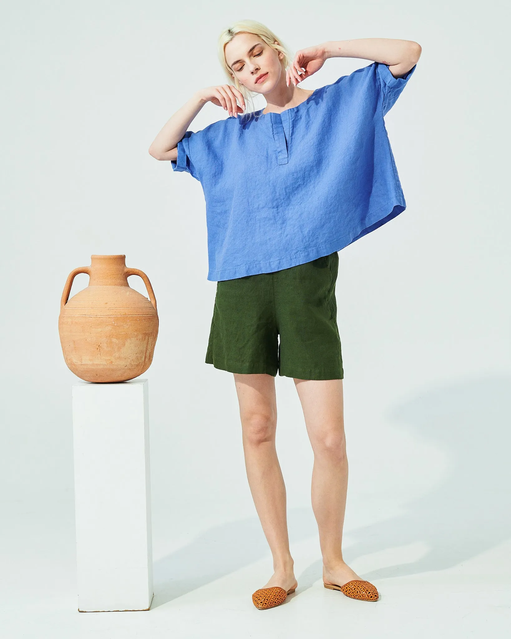 AURORA oversized linen top (SS24)