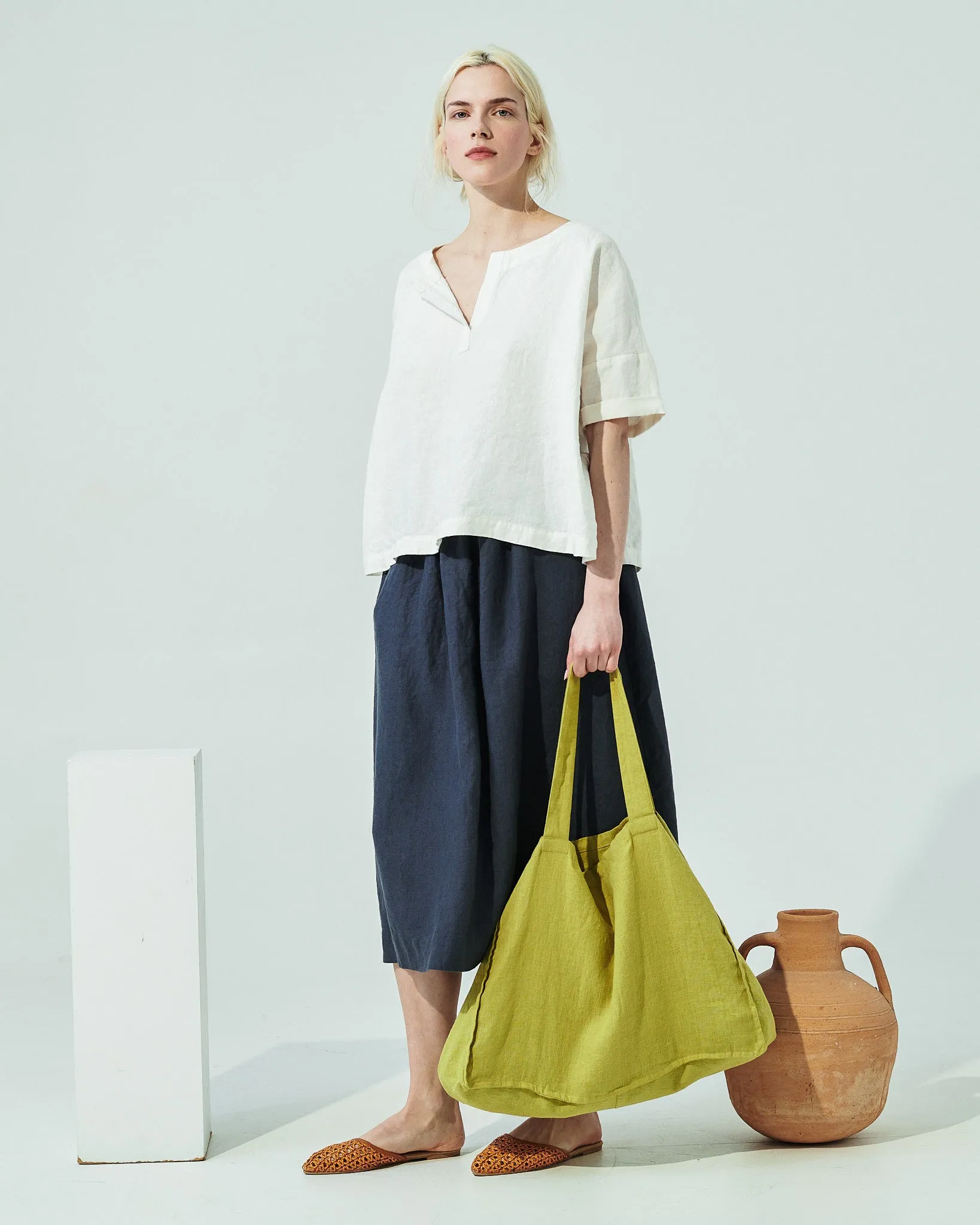 AURORA oversized linen top (SS24)