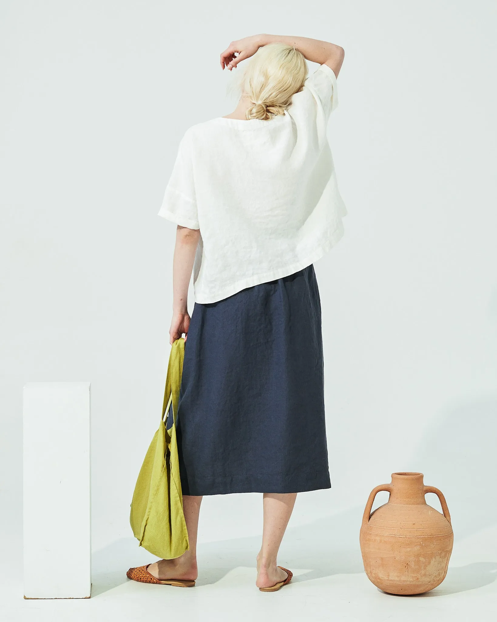 AURORA oversized linen top (SS24)