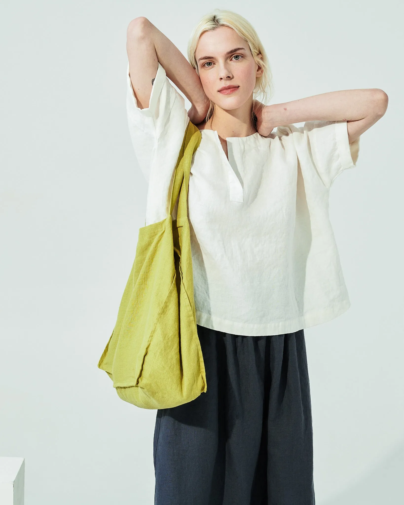 AURORA oversized linen top (SS24)