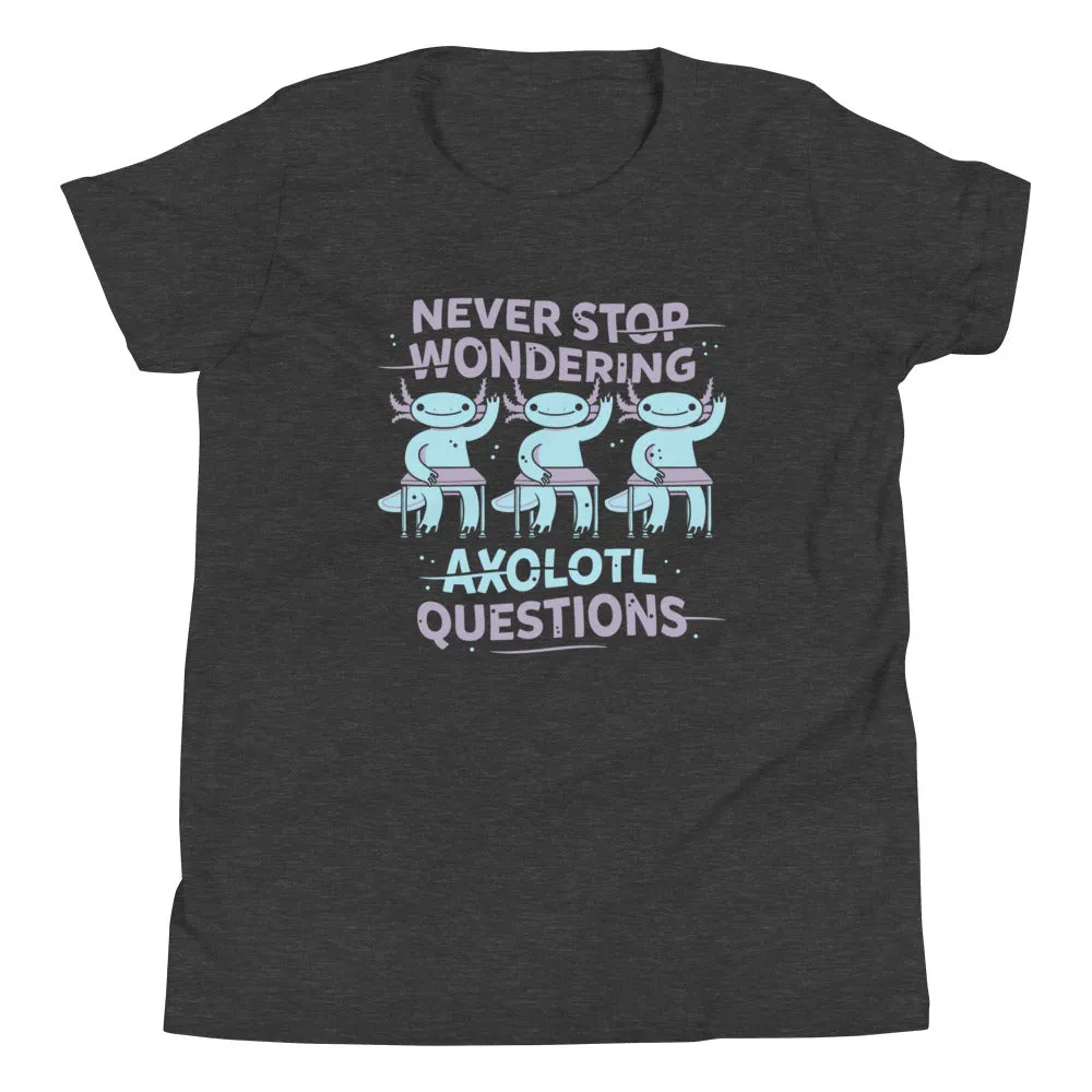 Axolotl Questions Kid's Youth Tee