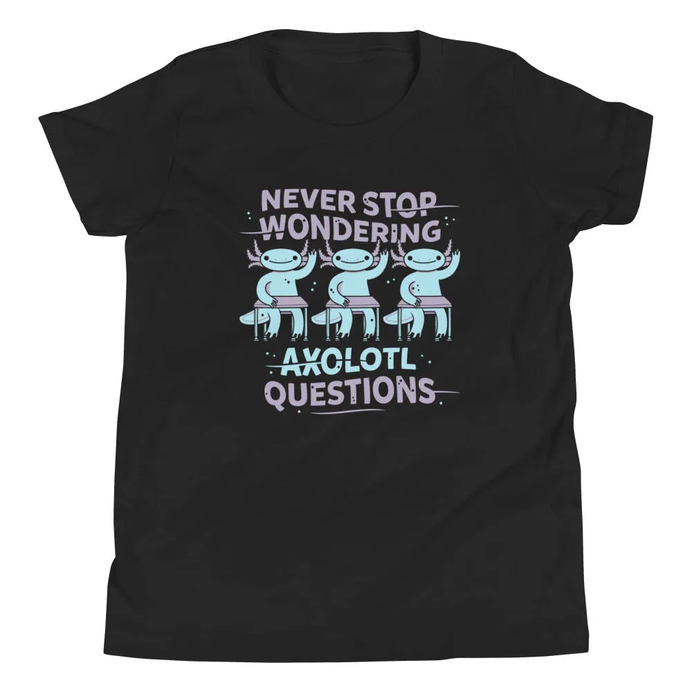 Axolotl Questions Kid's Youth Tee