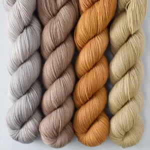 Beechwood, Dark Parchment, Dunes, Honeycake - Yummy 2-Ply Quartet