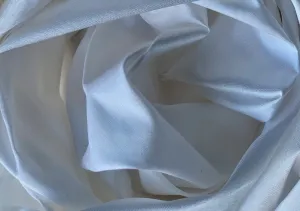 Bright Dyed White Crisp Super Silk Shantung