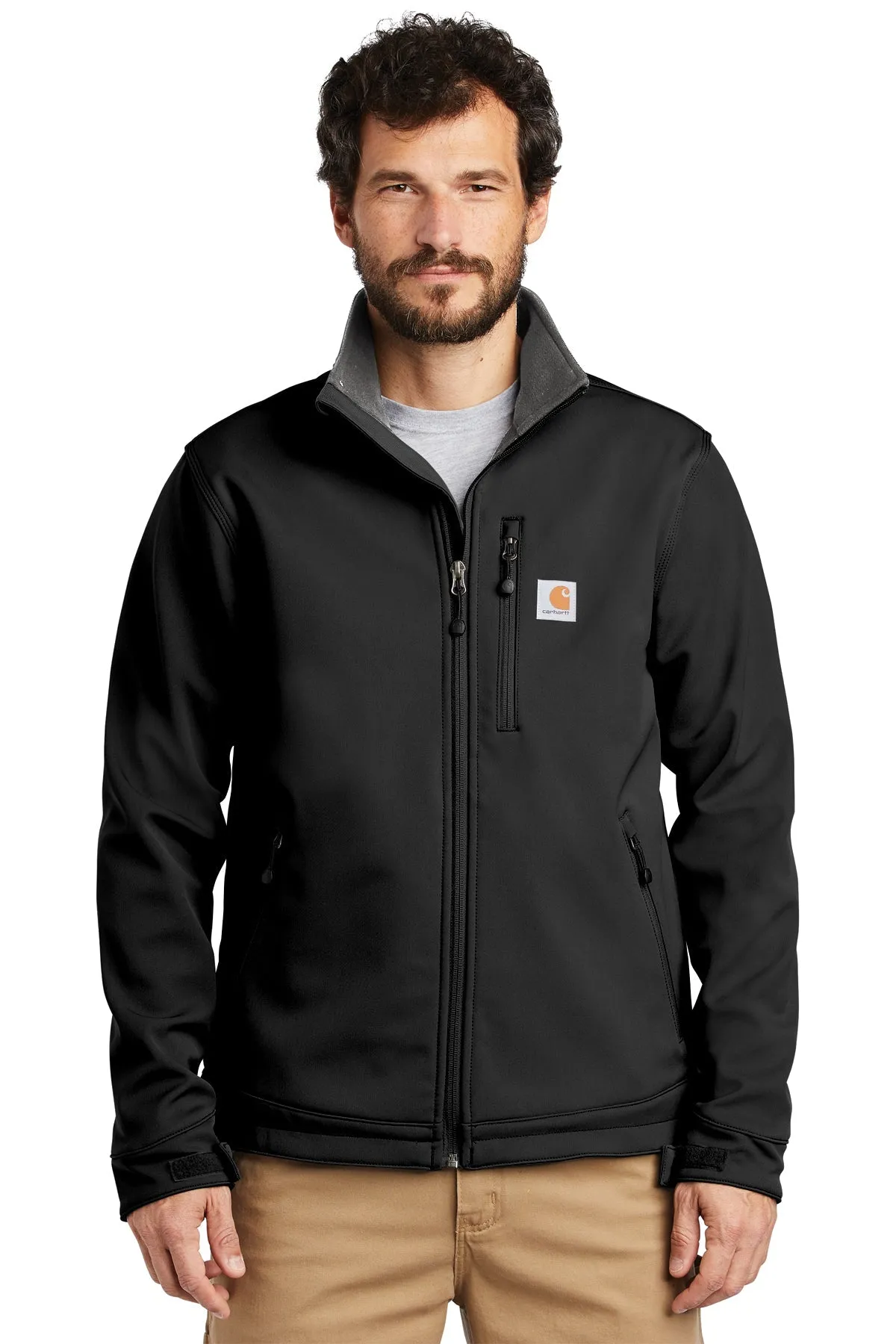 Carhartt Crowley Branded Soft Shell Jackets, Black