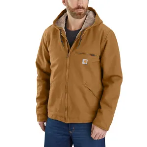 Carhartt Mens Washed Duck Work Jacket - 104392-BRN