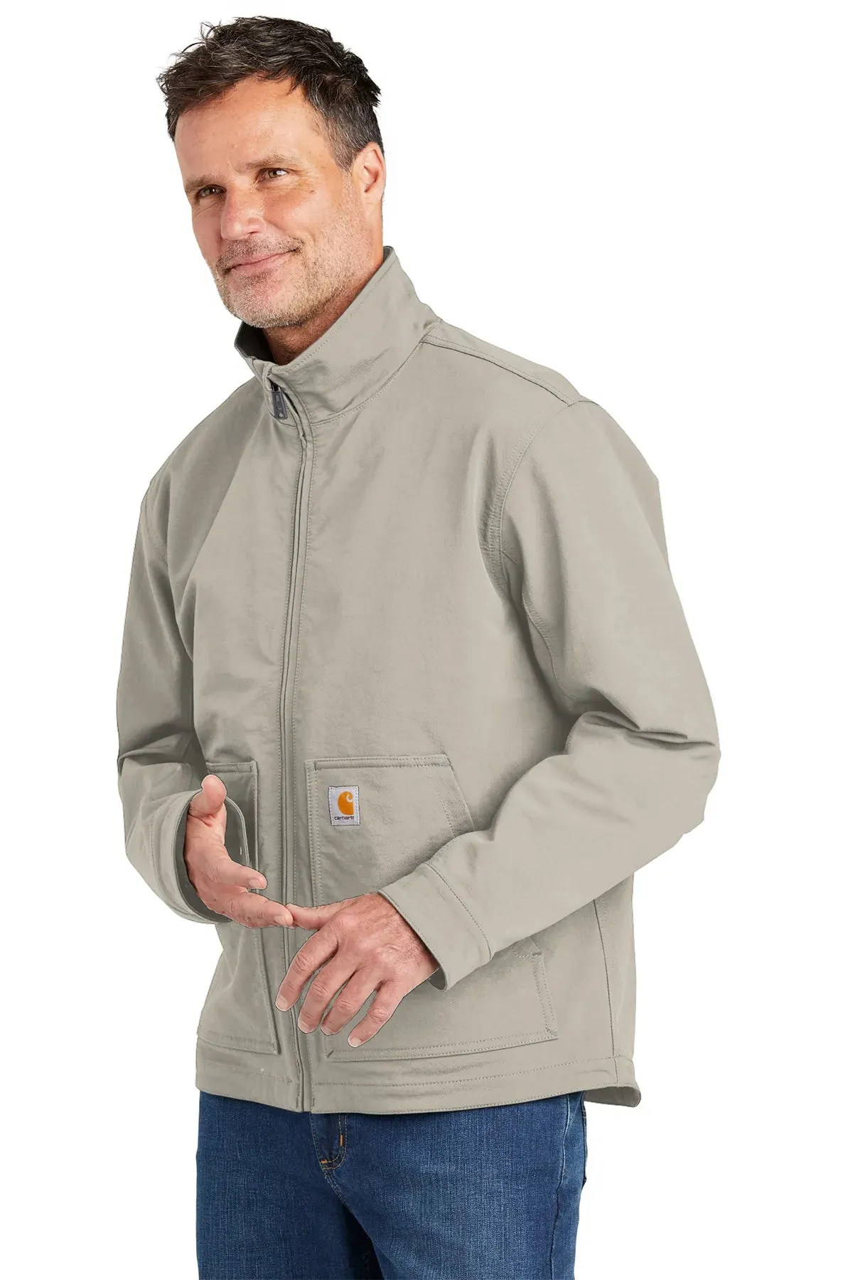 Carhartt Super Dux Branded Soft Shell Jackets, Greige