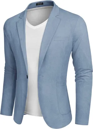 Casual Regular Fit Lightweight Linen Blazer (US Only)