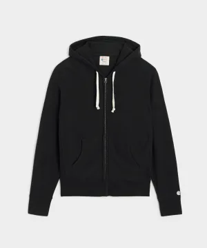 Champion Midweight Full Zip Hoodie in Black