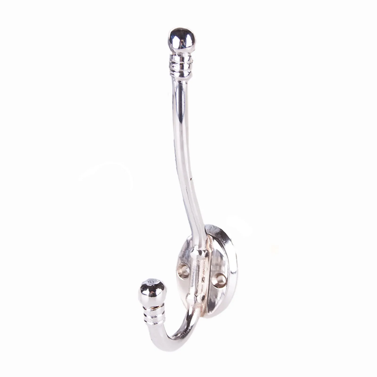 Chrome Slim Hat & Coat Ball End Hook