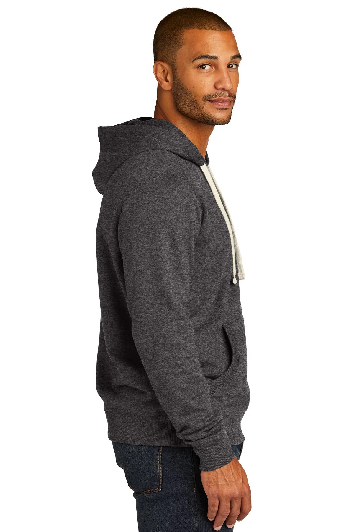 District Re-Fleece Hoodies, Charcoal Heather