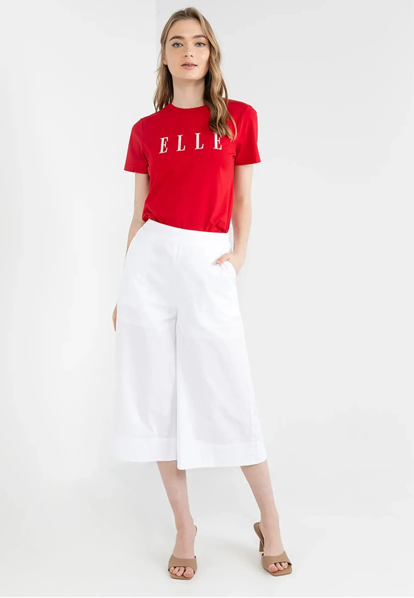 ELLE Apparel High Waisted Stretchable Culottes