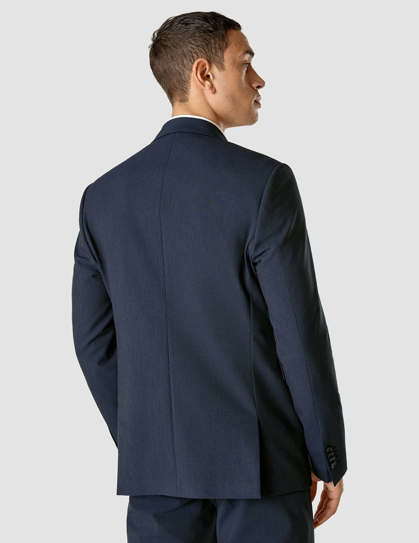 Essential Blazer Navy Melange Regular