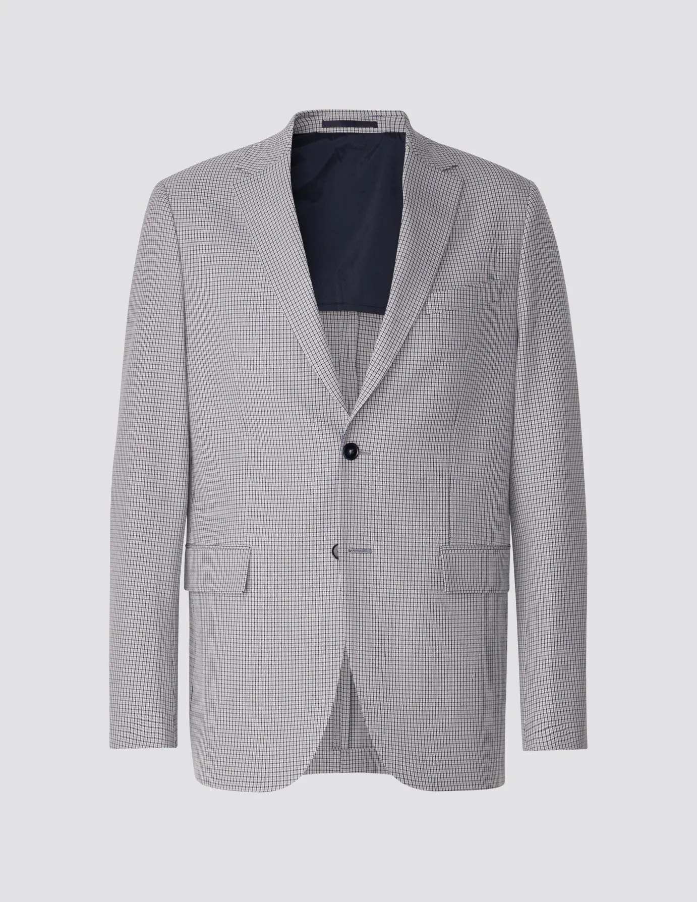 Essential Blazer Slim Duo Check Blue