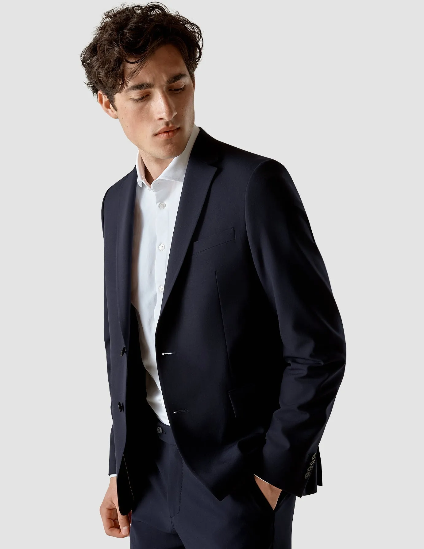 Essential Blazer Slim Midnight Blue