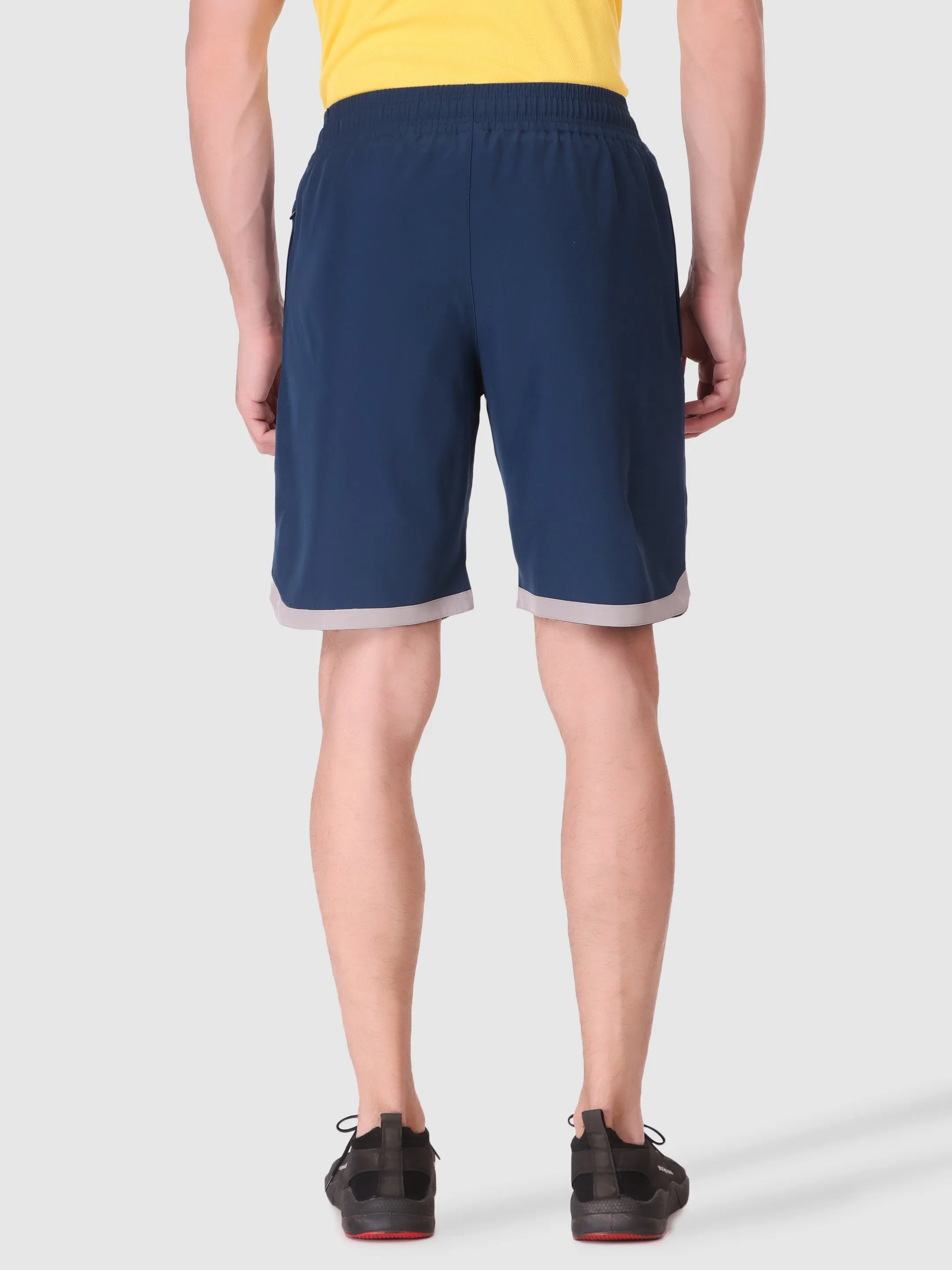 Fitinc N.S Lycra Airforce Shorts for Men with Zipper Pockets