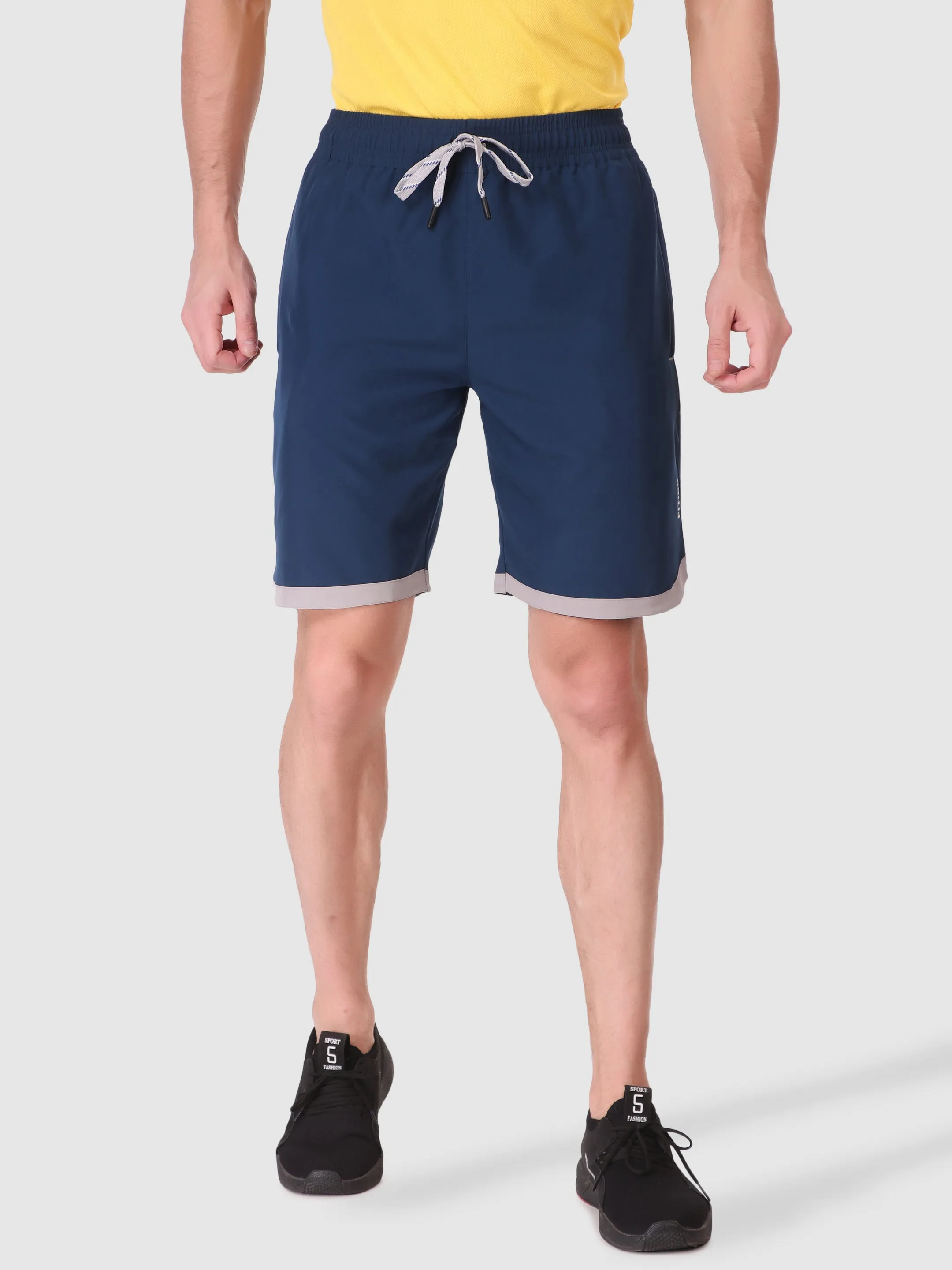 Fitinc N.S Lycra Airforce Shorts for Men with Zipper Pockets