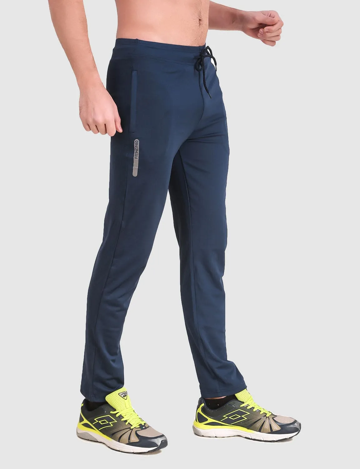 Fitinc Slim Fit Navy Blue Trackpant for Workout