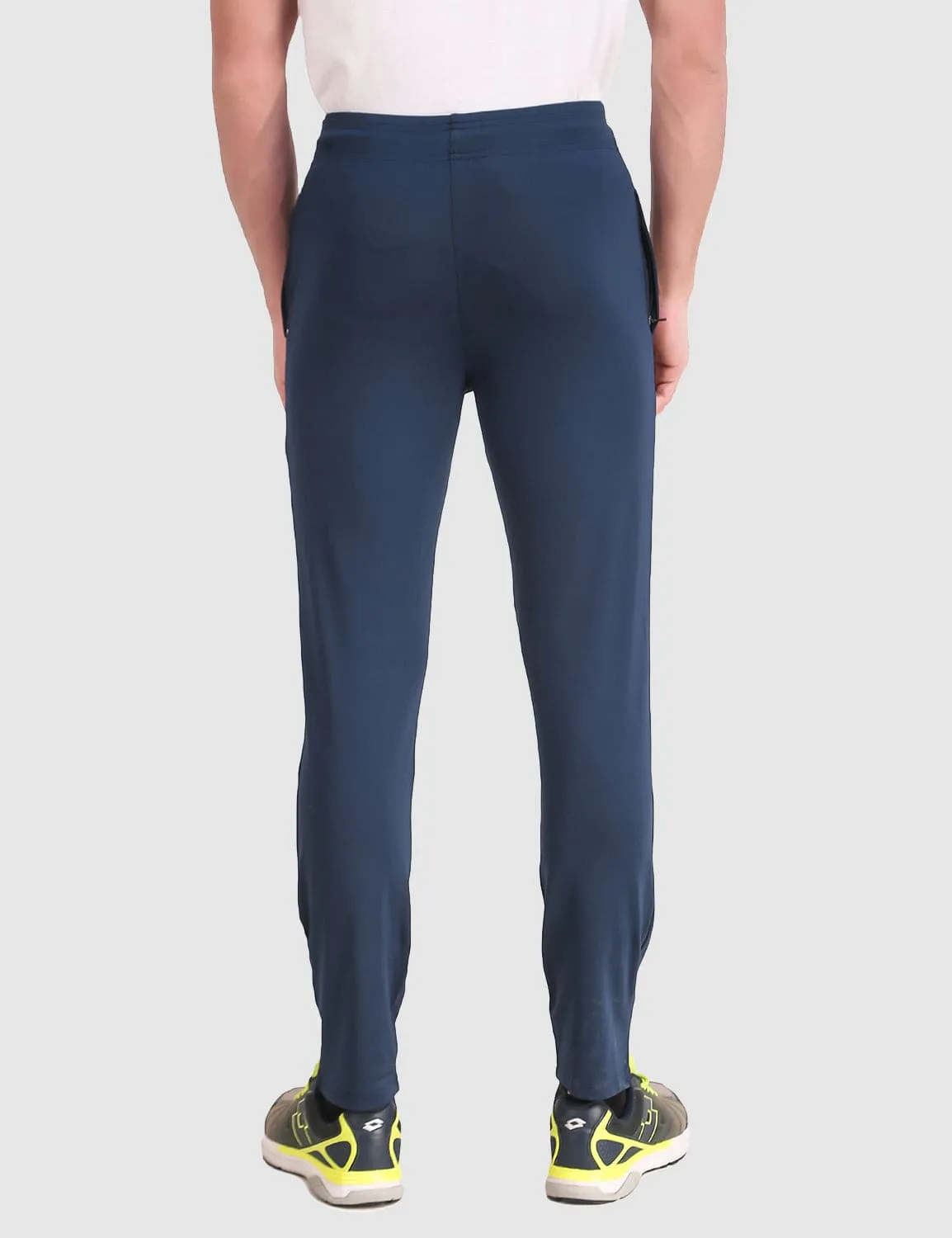 Fitinc Slim Fit Navy Blue Trackpant for Workout