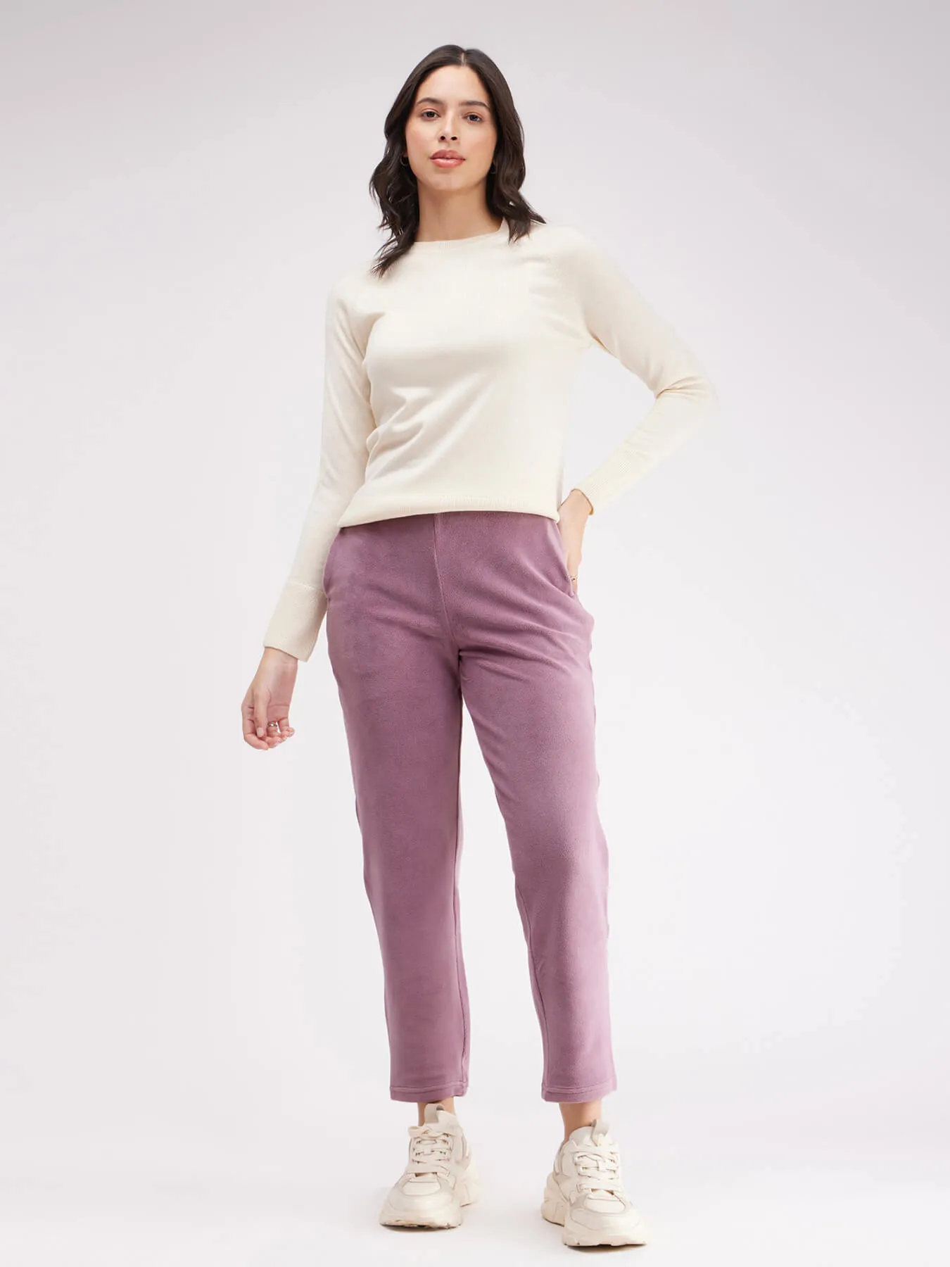 Fleece Trackpants - Lilac