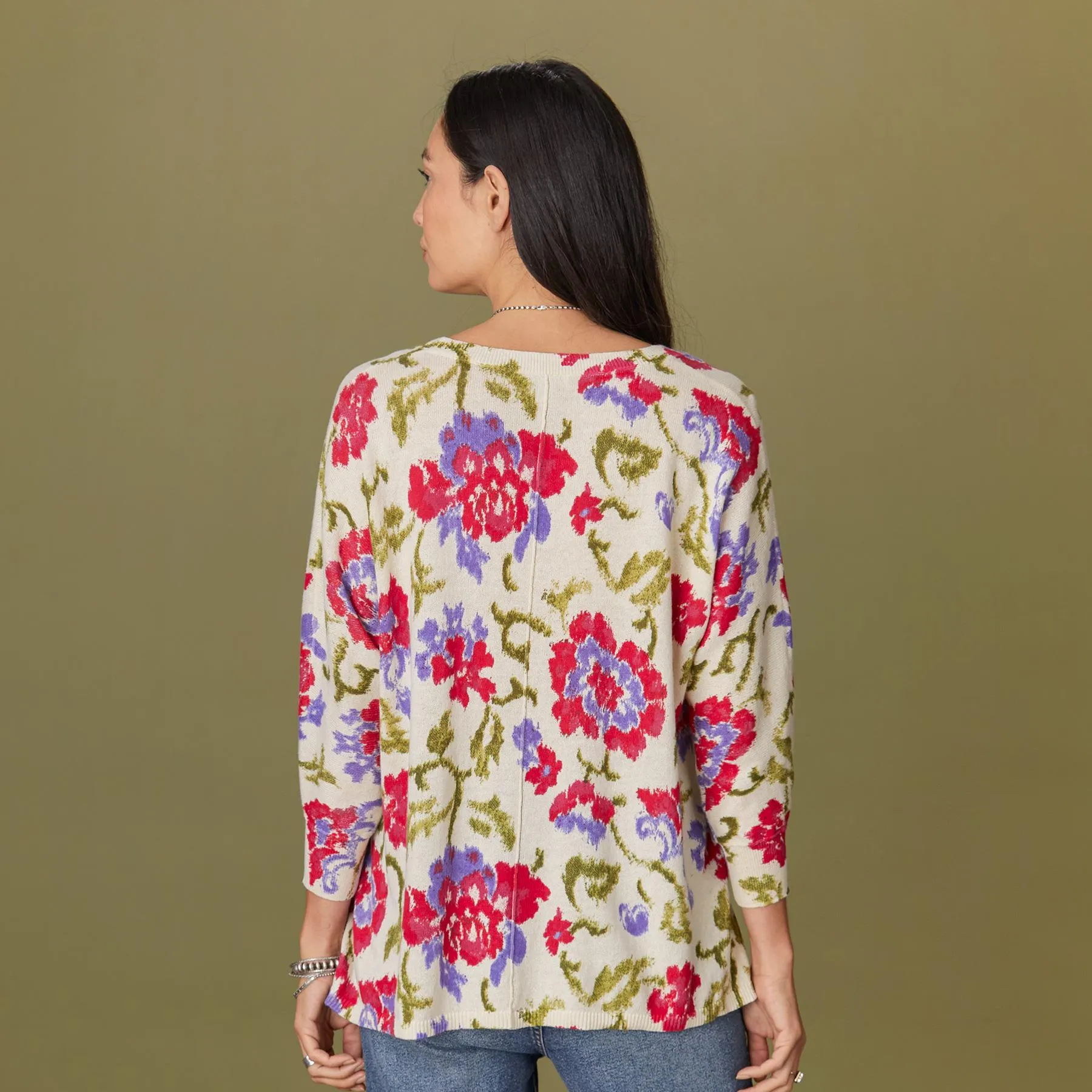 Floral Johanna Sweater, Petite