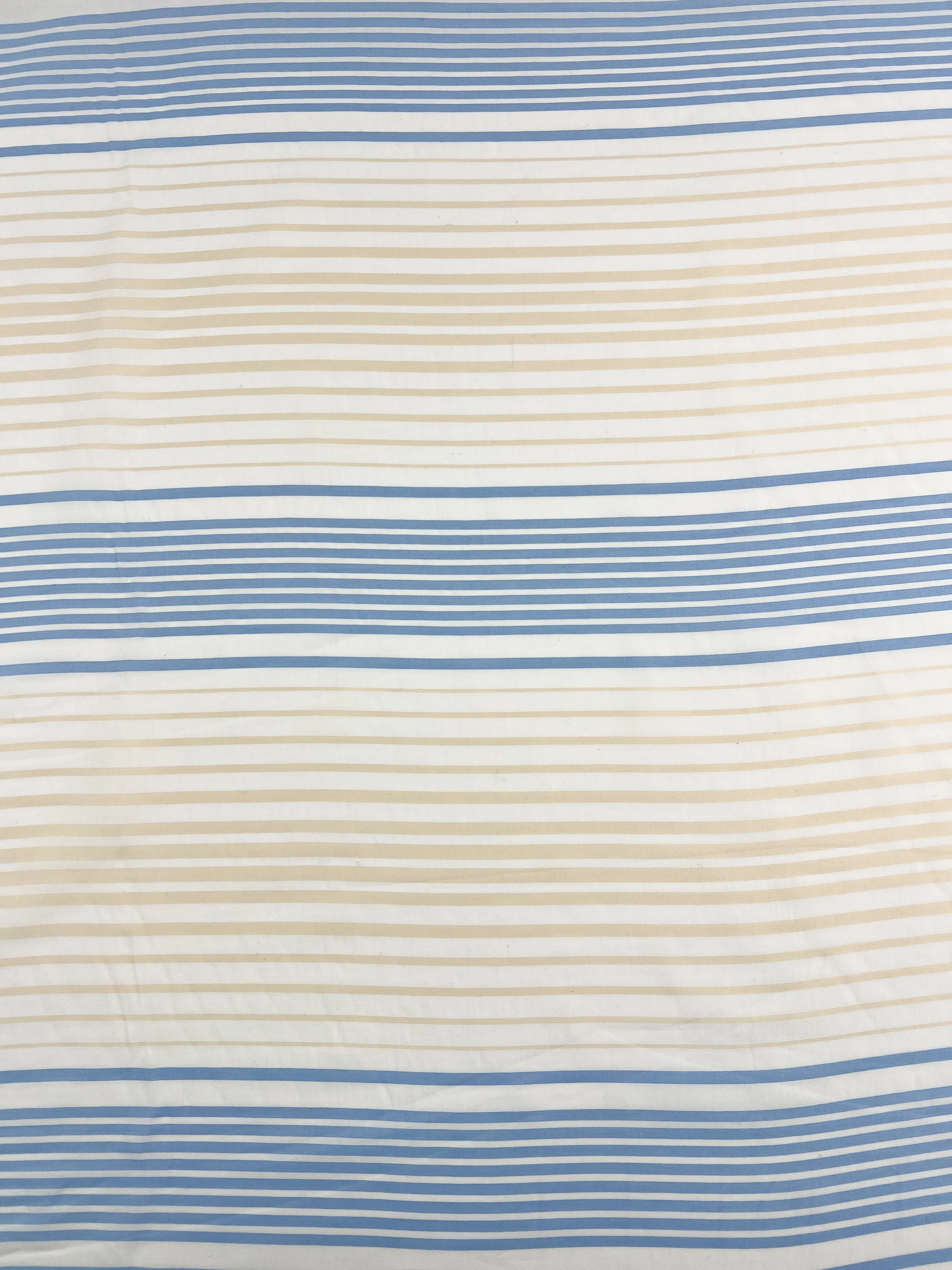 GOTS Cotton - Buttercream Stripe - 160cm