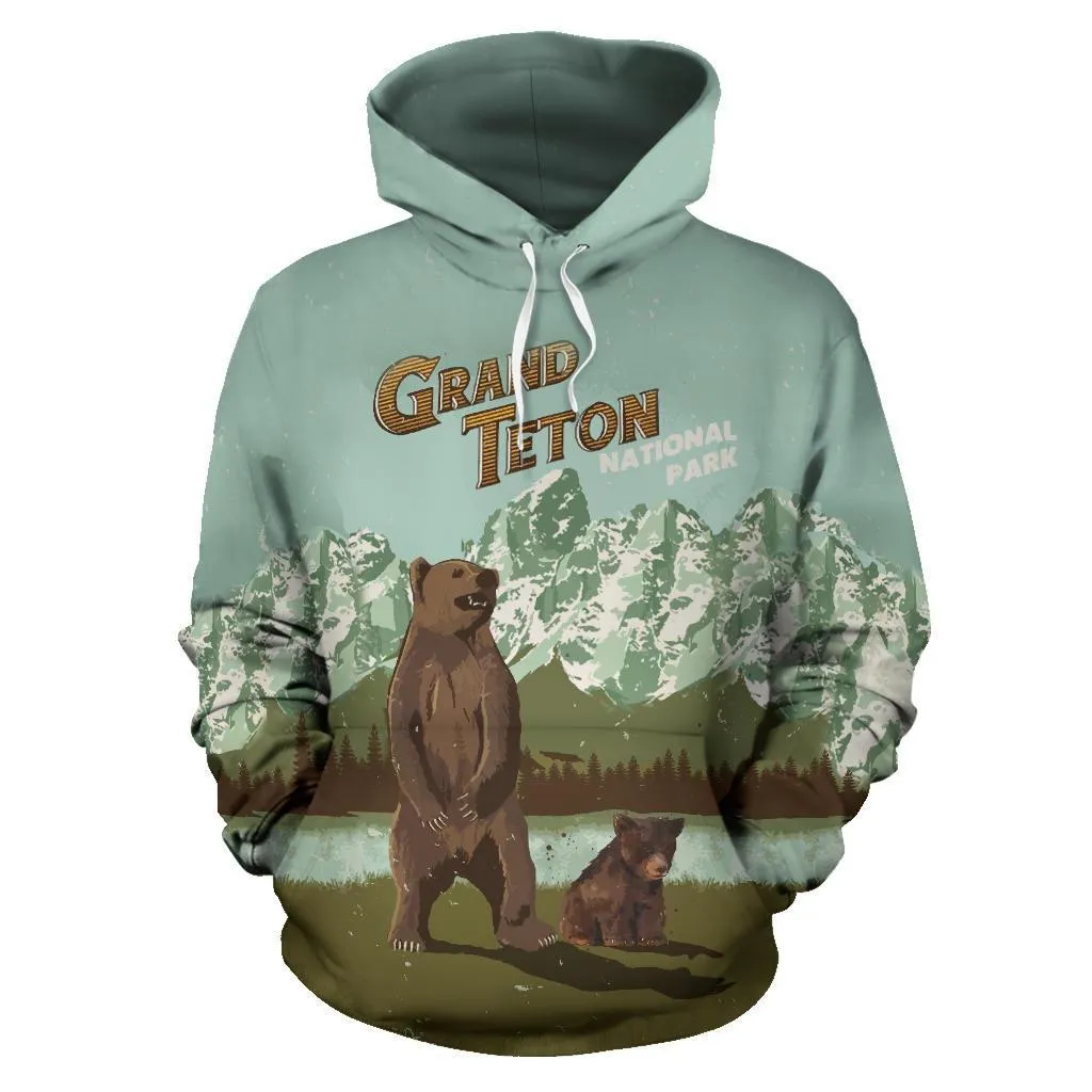 Grand Teton National Park Hoodie - Vintage Version - BN14