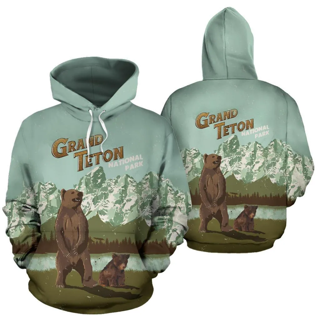 Grand Teton National Park Hoodie - Vintage Version - BN14