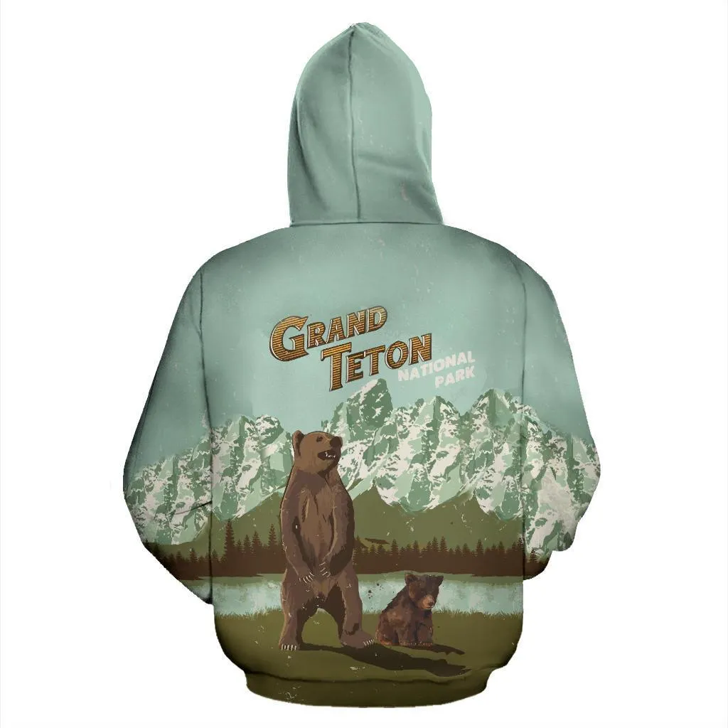 Grand Teton National Park Hoodie - Vintage Version - BN14