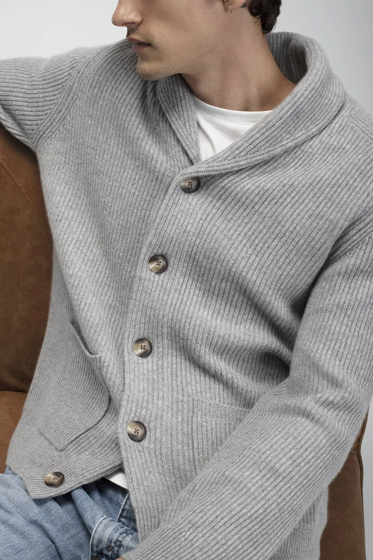 HARRY CHUNKY CASHMERE CARDIGAN