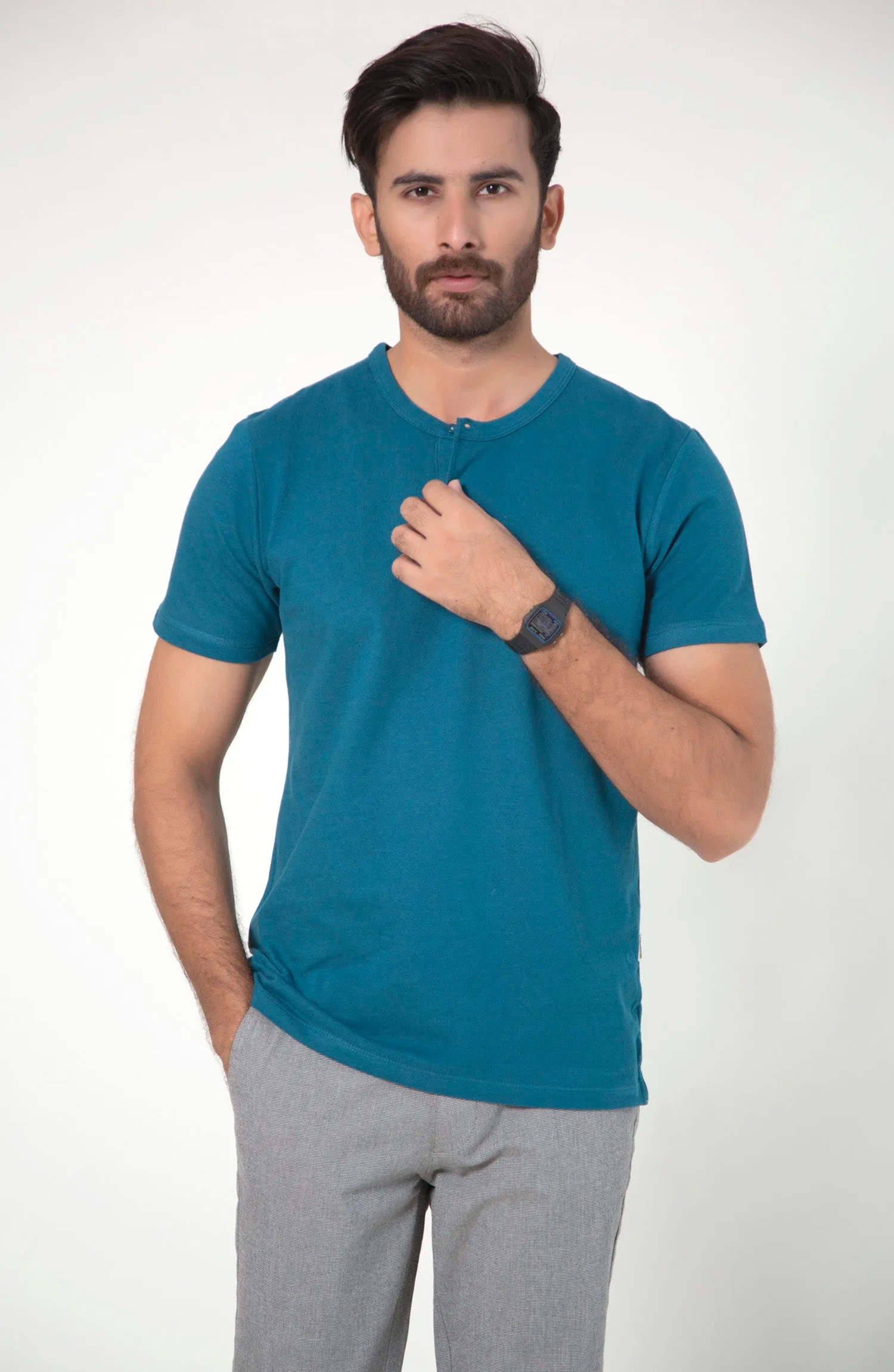 Henley Neck T-Shirt