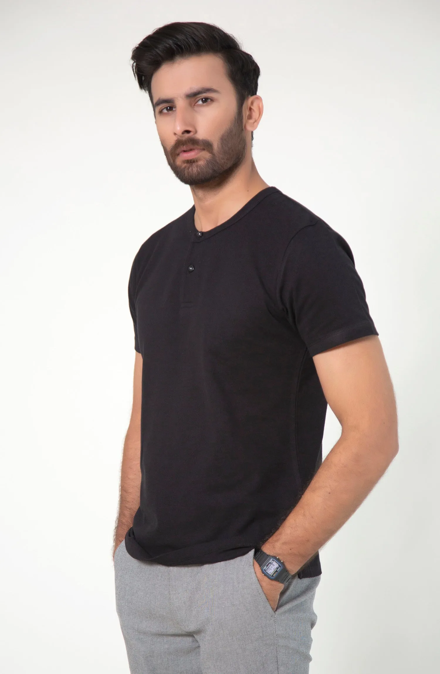 Henley Neck T-Shirt