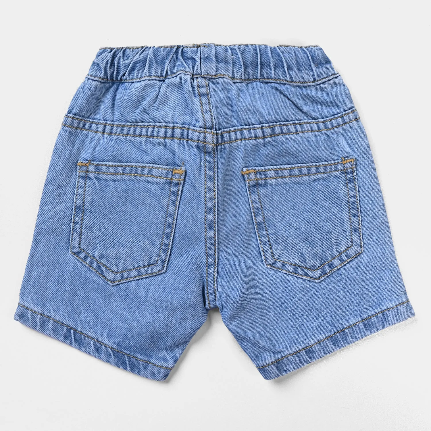 Infant Boys Denim rigid Short Little Ride | Ice Blue