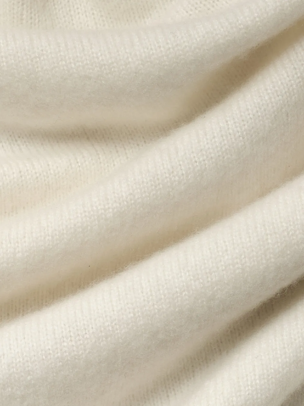 Lightweight Cashmere Silk Sweater  -- Vanilla