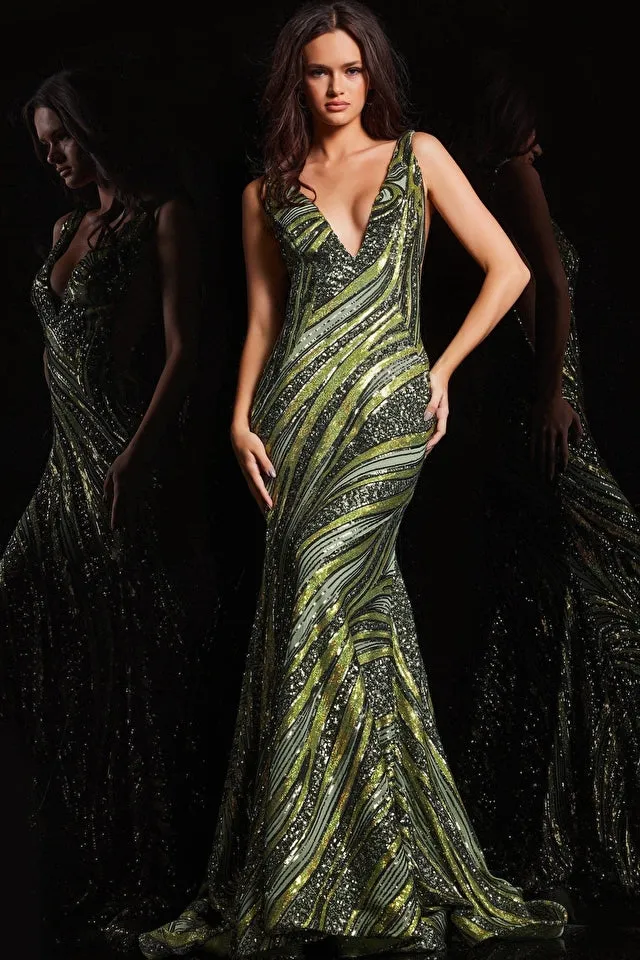 Margaret | Sequin Mermaid Gown | Jovani 22314