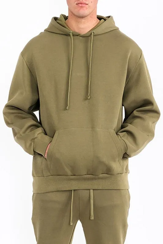 Mens Solid Tech Fleece Hoodies