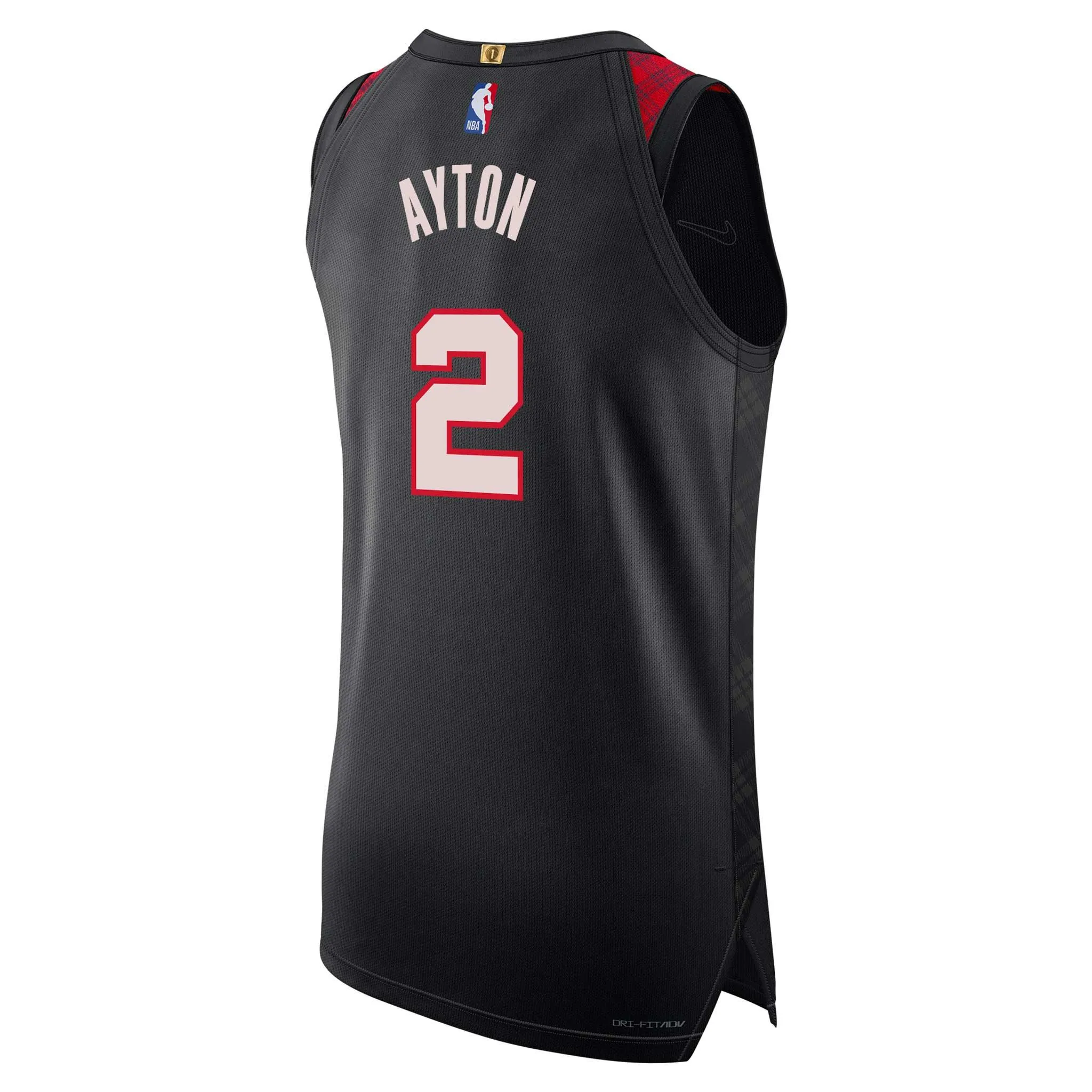 Portland Trail Blazers Nike Ayton City Edition 23-24 Retro Plaid Swingman Jersey