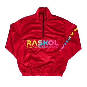 RASKOL Athletic Windbreaker Jacket (Red)