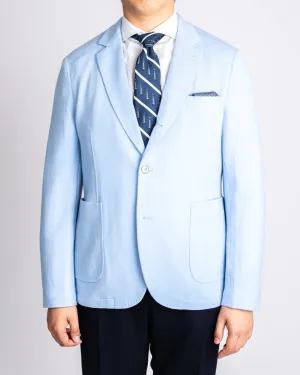 RC Lt.Blue Cashmere Knit Stretch Blazer