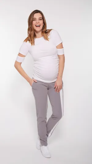 Slit Sleeve Maternity Tee