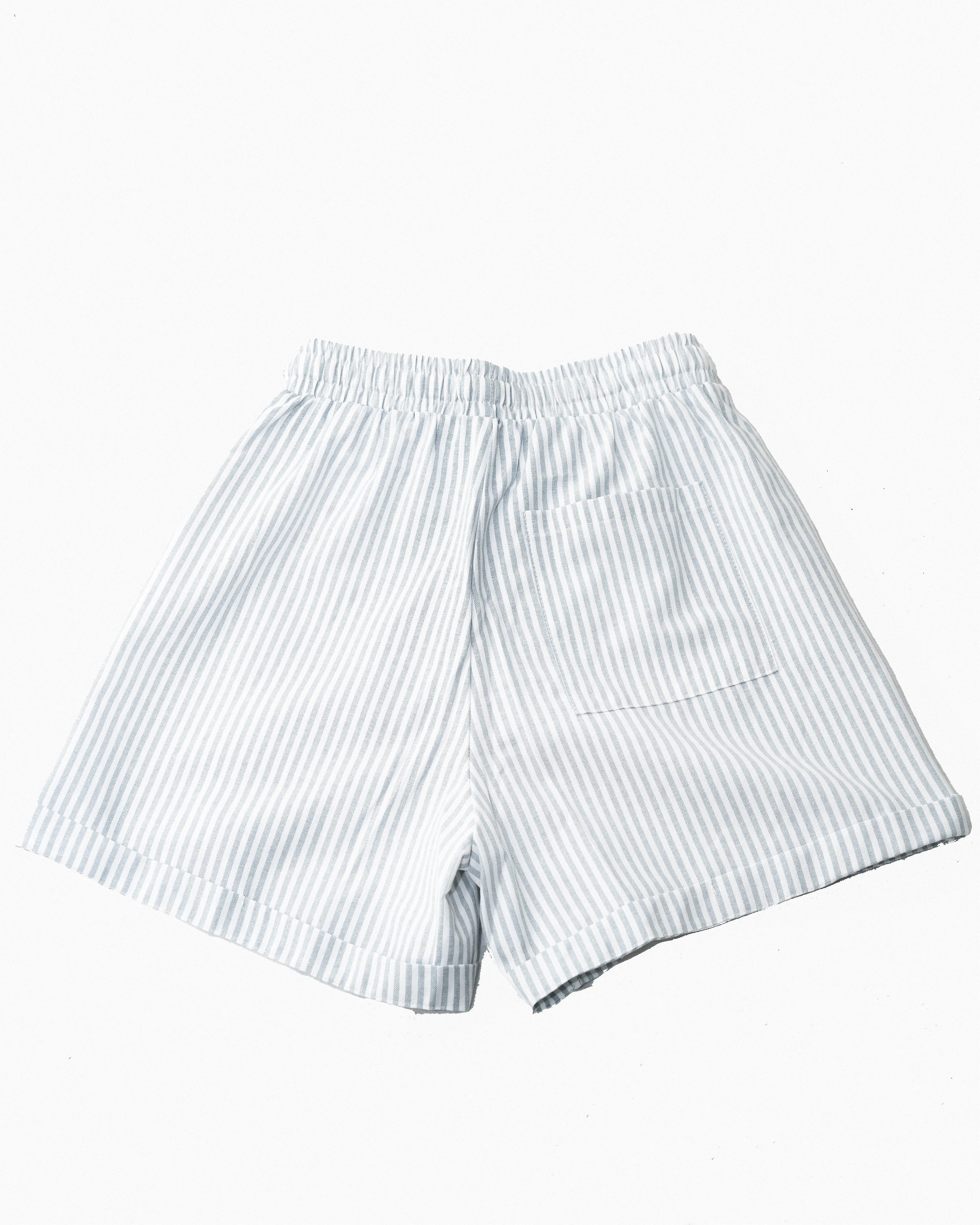 Stripes Drawstring Casual Shorts (Stripes)