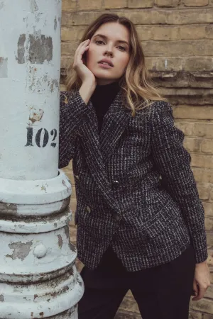 TEXTURED COTTON BLAZER