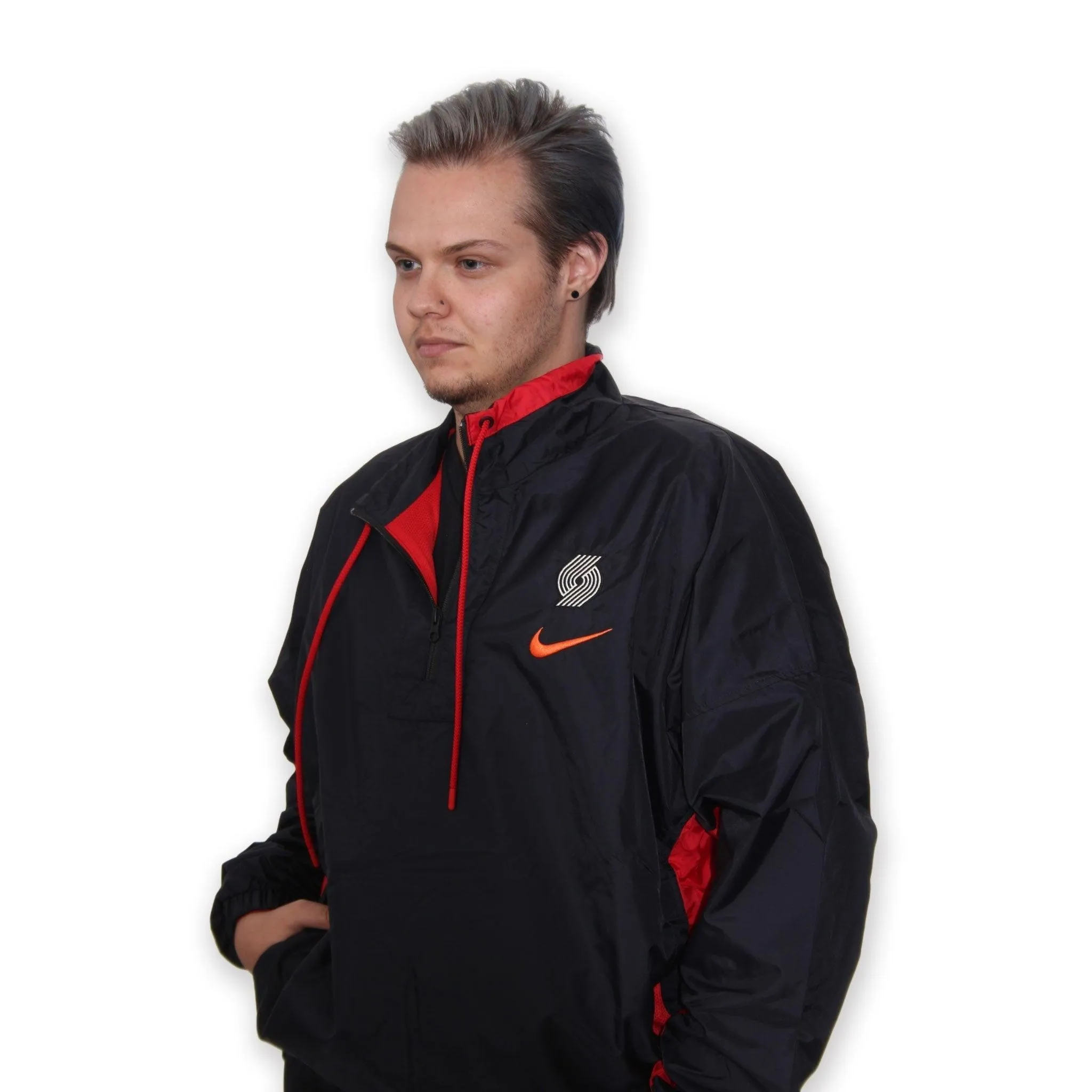 Trail Blazers Nike City Edition Black Track Jacket