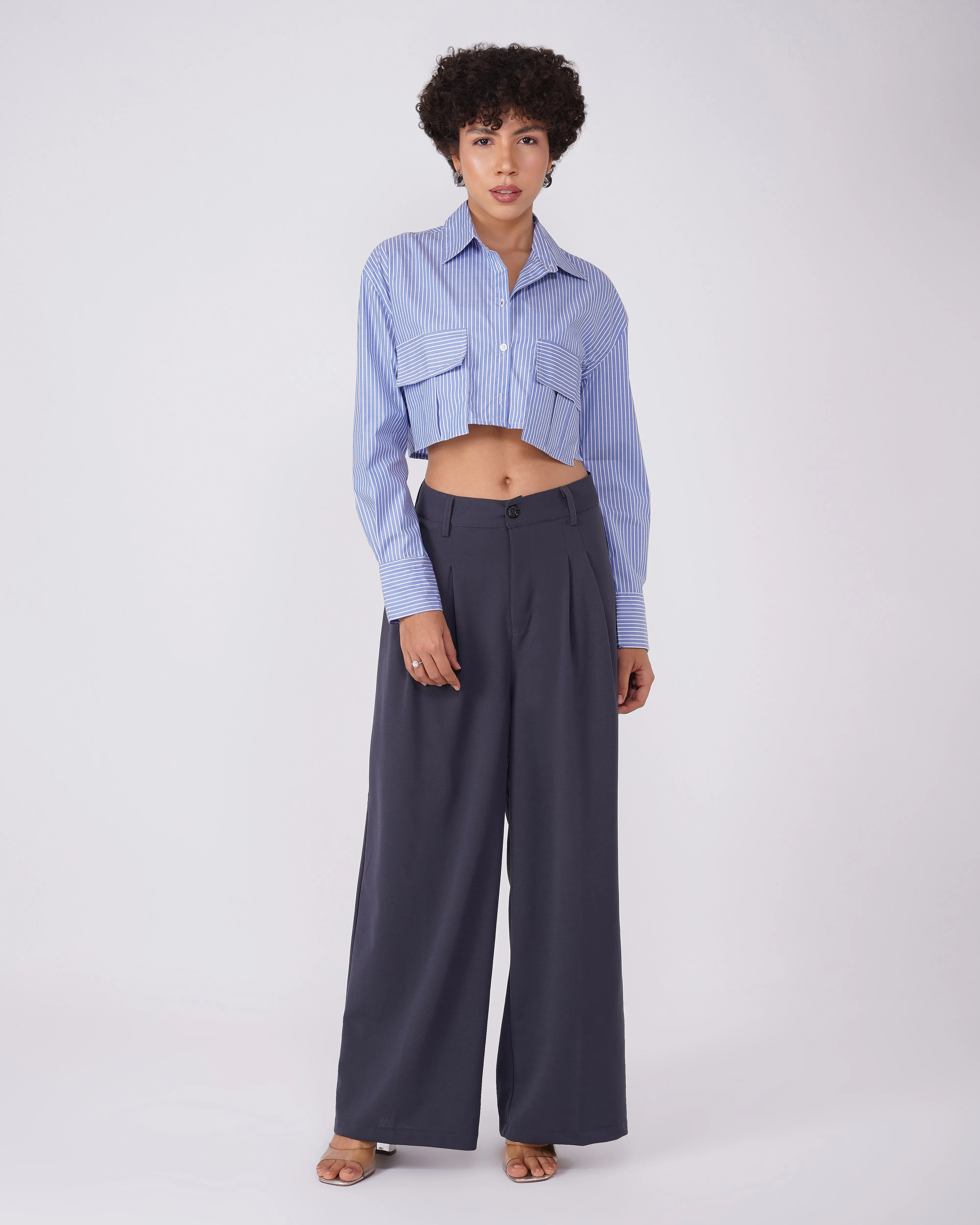 TWO PLEATED KOREAN PANTS - STRETCHABLE